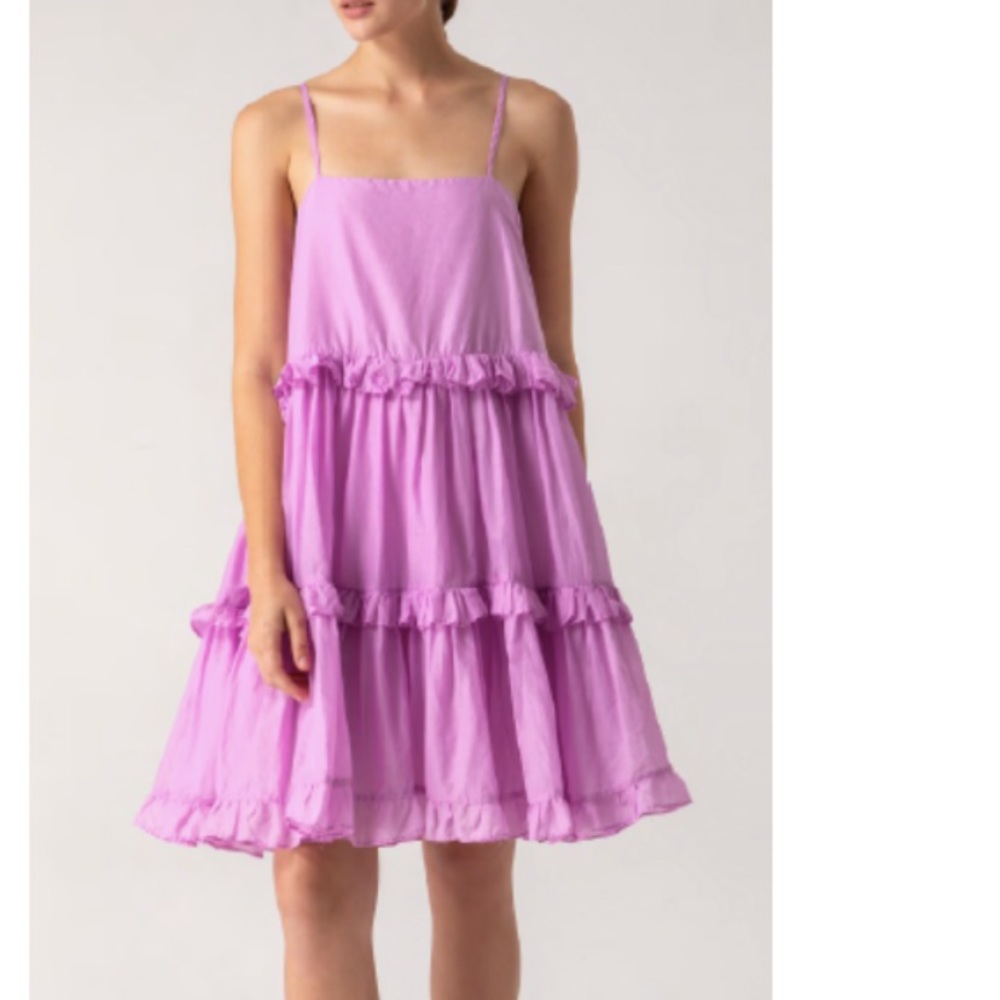 Adorable layered Lilac mini Dress